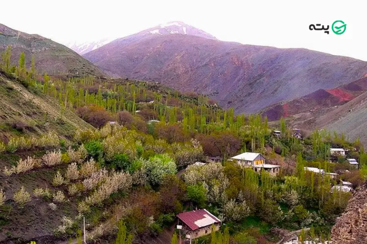 روستای وینه در جاده چالوس