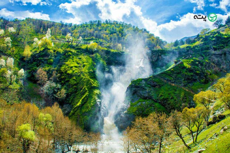 آبشار شلماش از جاهای دیدنی سردشت