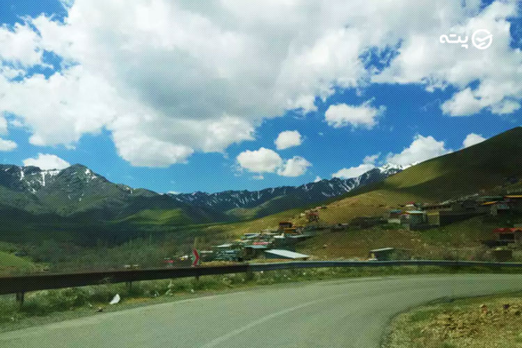 مسیر دسترسی به روستای ونان