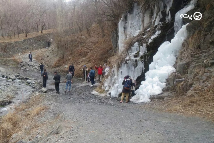  آبشار یخی دره هملون